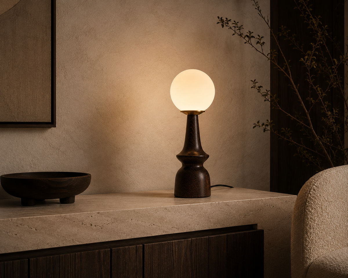 Luxoa Elowen™ | Sculptural Wood Table Lamp