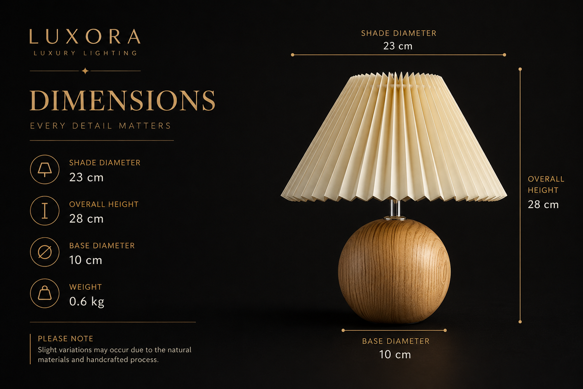 Luxora TimberGlow™ – Rechargeable Bedside Lamp