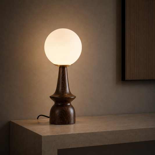 Luxoa Elowen™ | Sculptural Wood Table Lamp