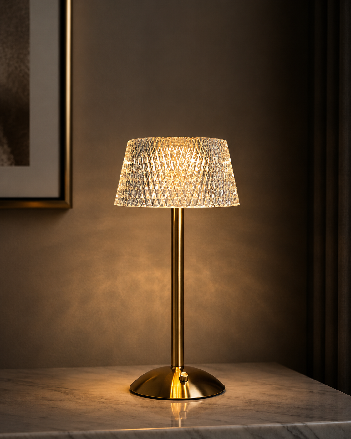 Luxora Crystal Prism™ | Premium Crystal Table Lamp
