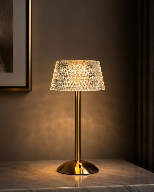 Luxora Crystal Prism™ | Premium Crystal Table Lamp