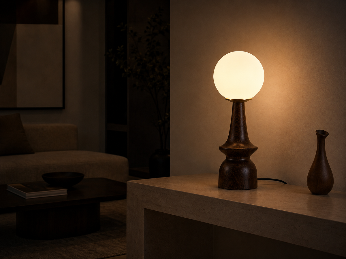 Luxoa Elowen™ | Sculptural Wood Table Lamp