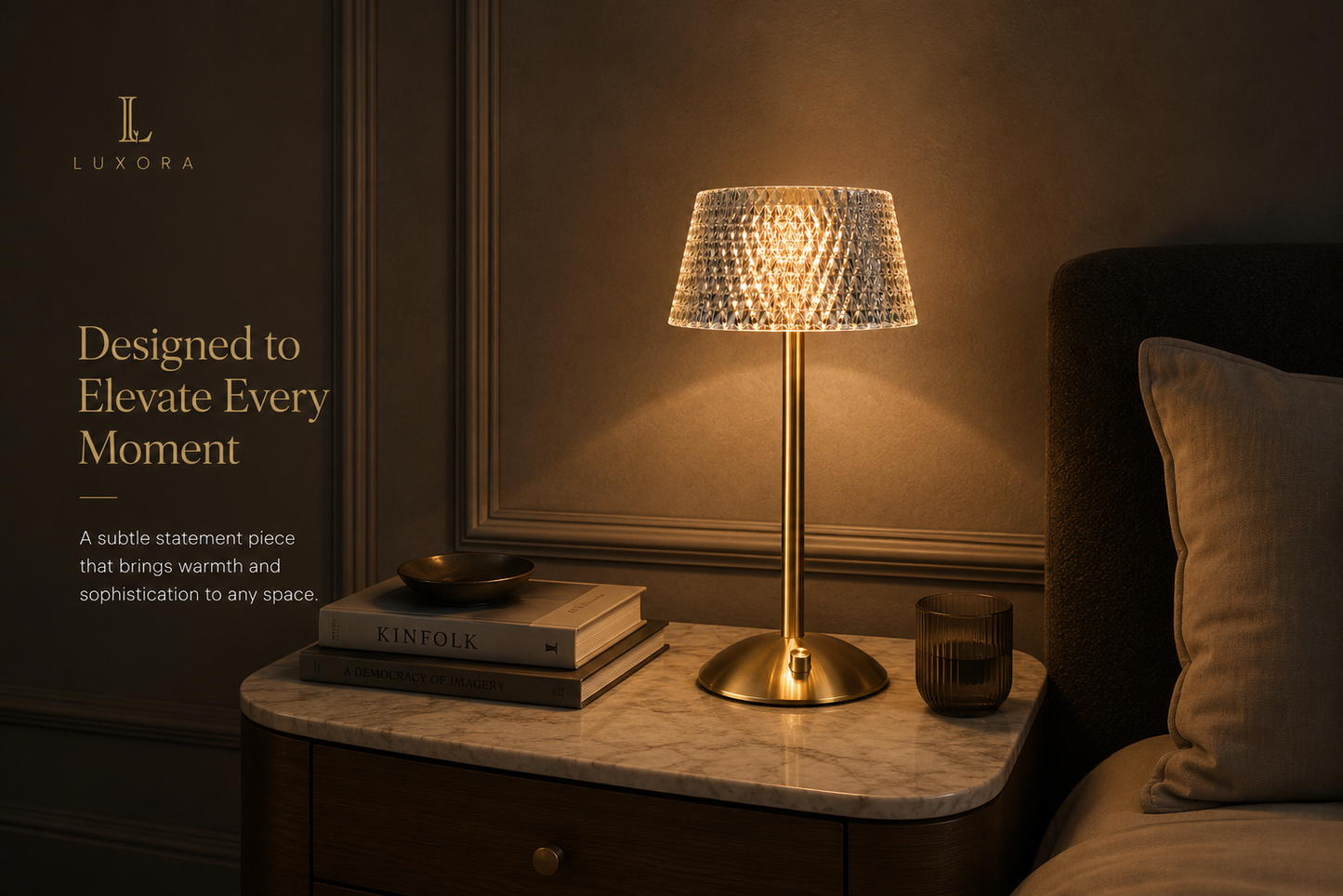 Luxora Crystal Prism™ | Premium Crystal Table Lamp