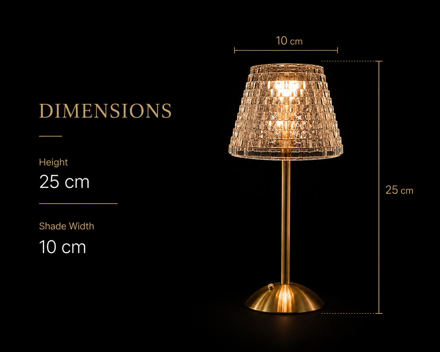 Luxora Halo Glass™ | Premium Glass Table Lamp