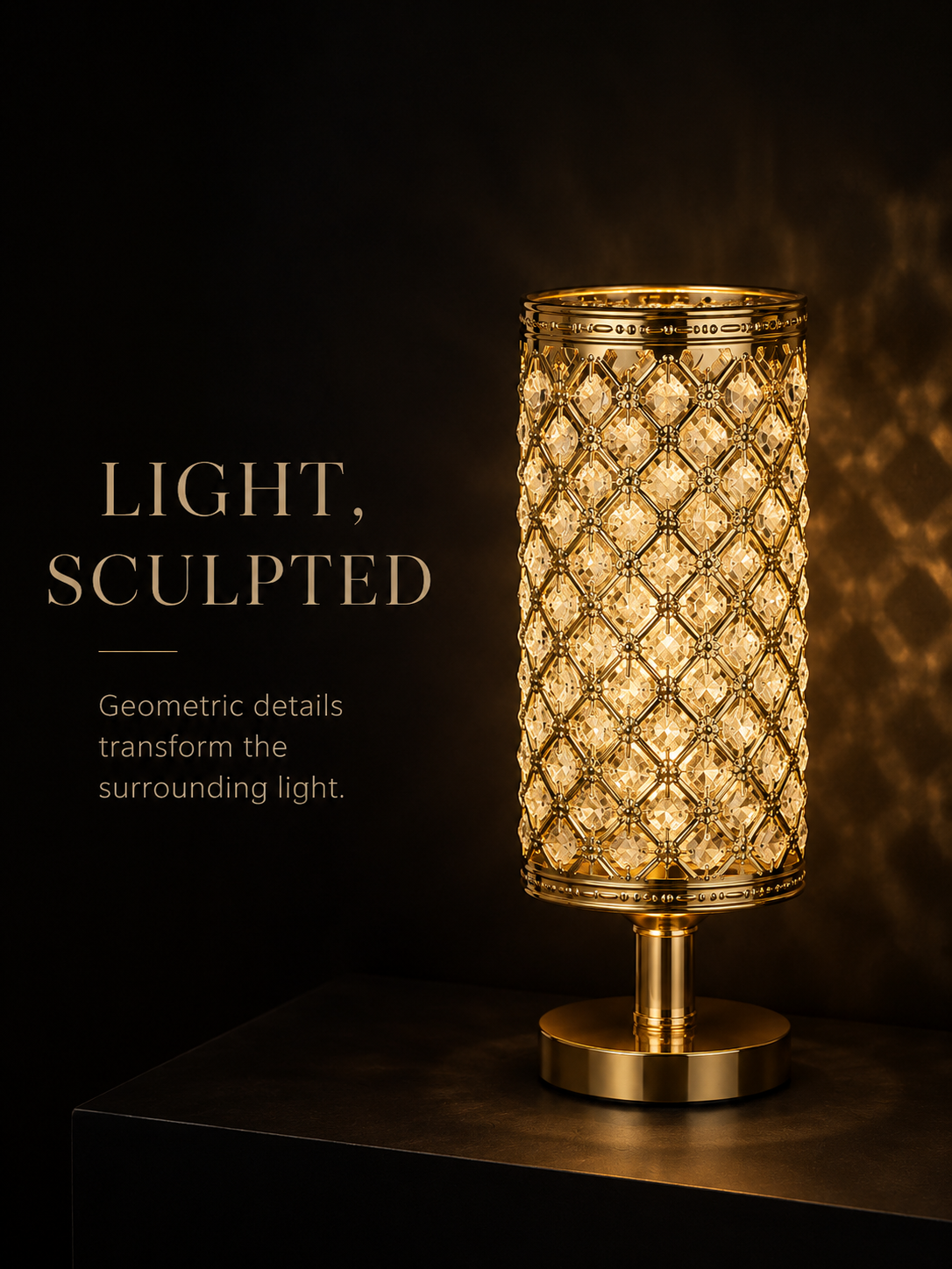 Luxora Lattice Glow™ | Premium Decorative Table Lamp