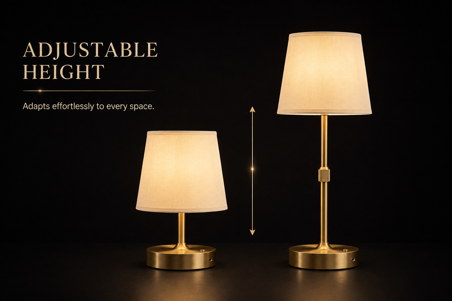 Luxora Luma Extend™ | Rechargeable Adjustable Table Lamp