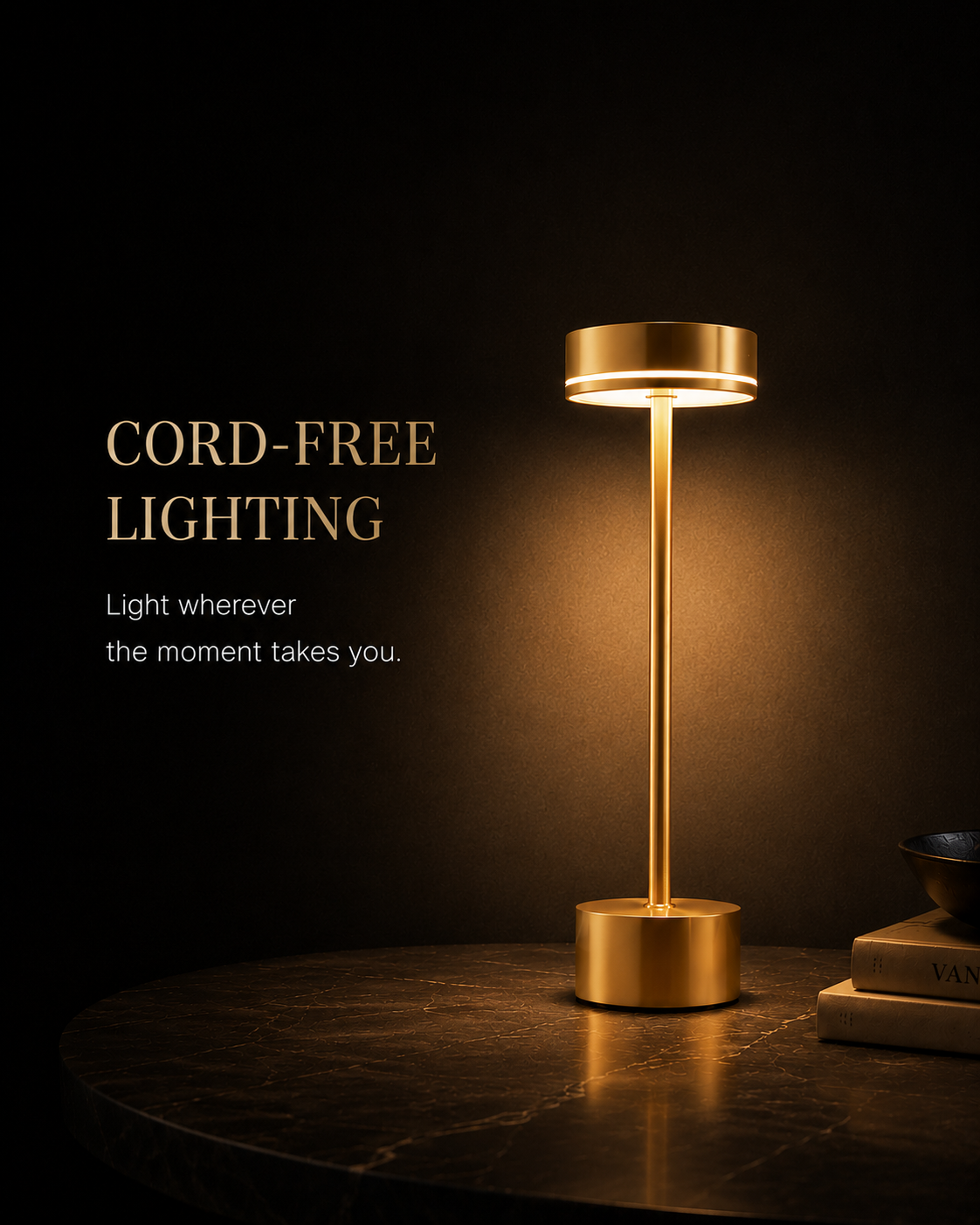 Luxora Aurelia™ | Rechargeable Table Lamp