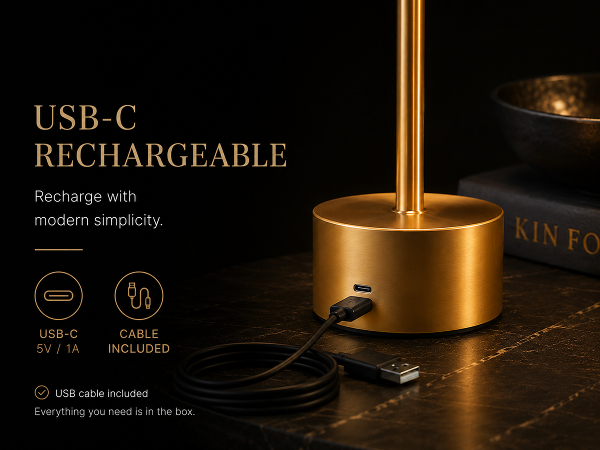 Luxora Aurelia™ | Rechargeable Table Lamp