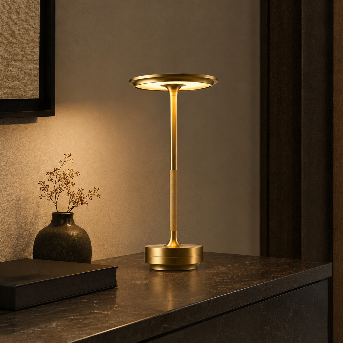 Luxora Halo Beam™ | Designer Table Lamp