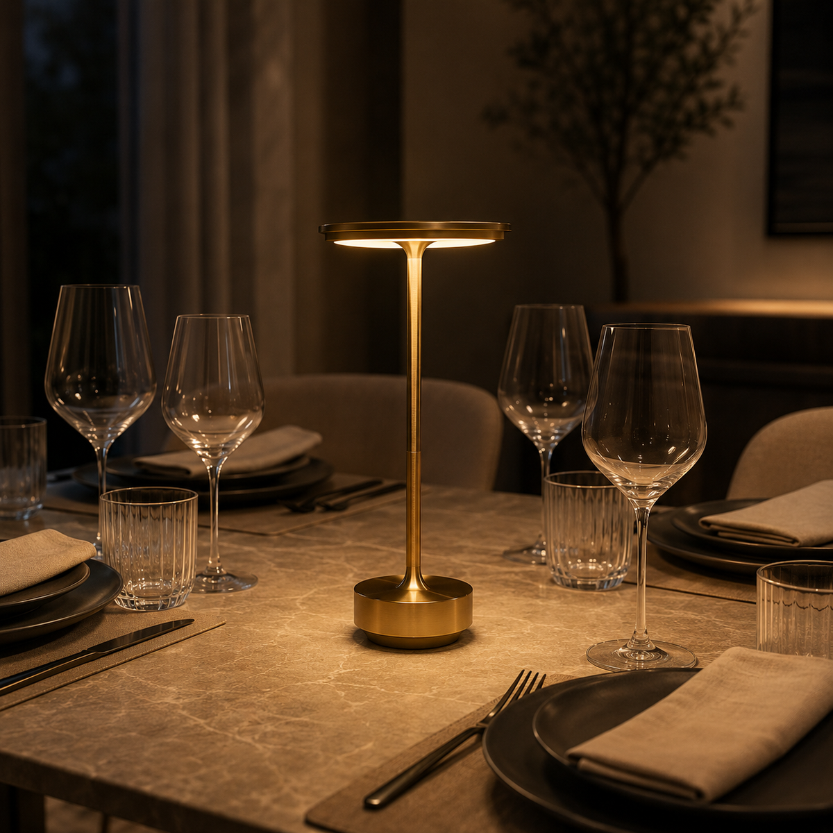 Luxora Halo Beam™ | Designer Table Lamp