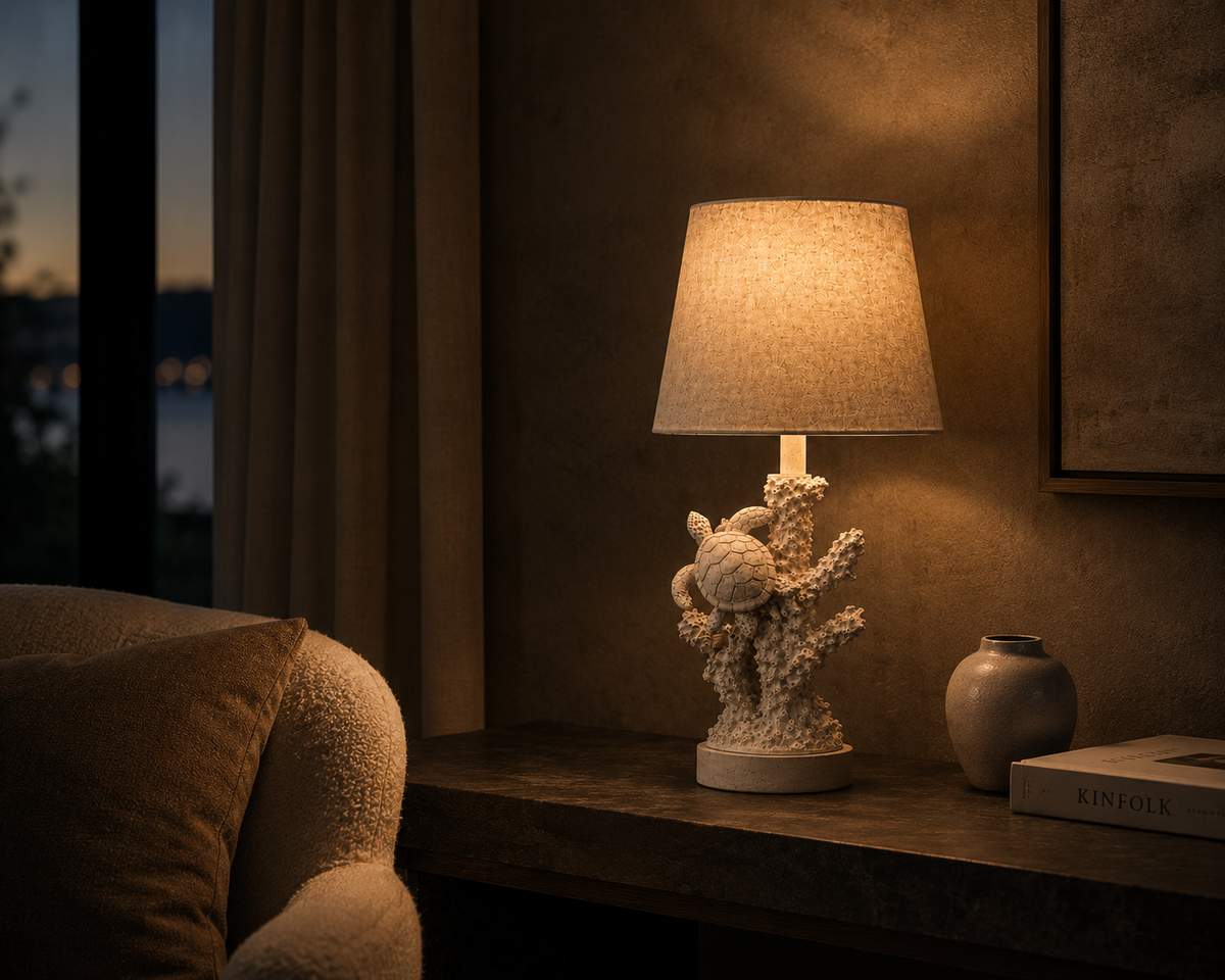Luxora Coralia™ | Sculptural Table Lamp