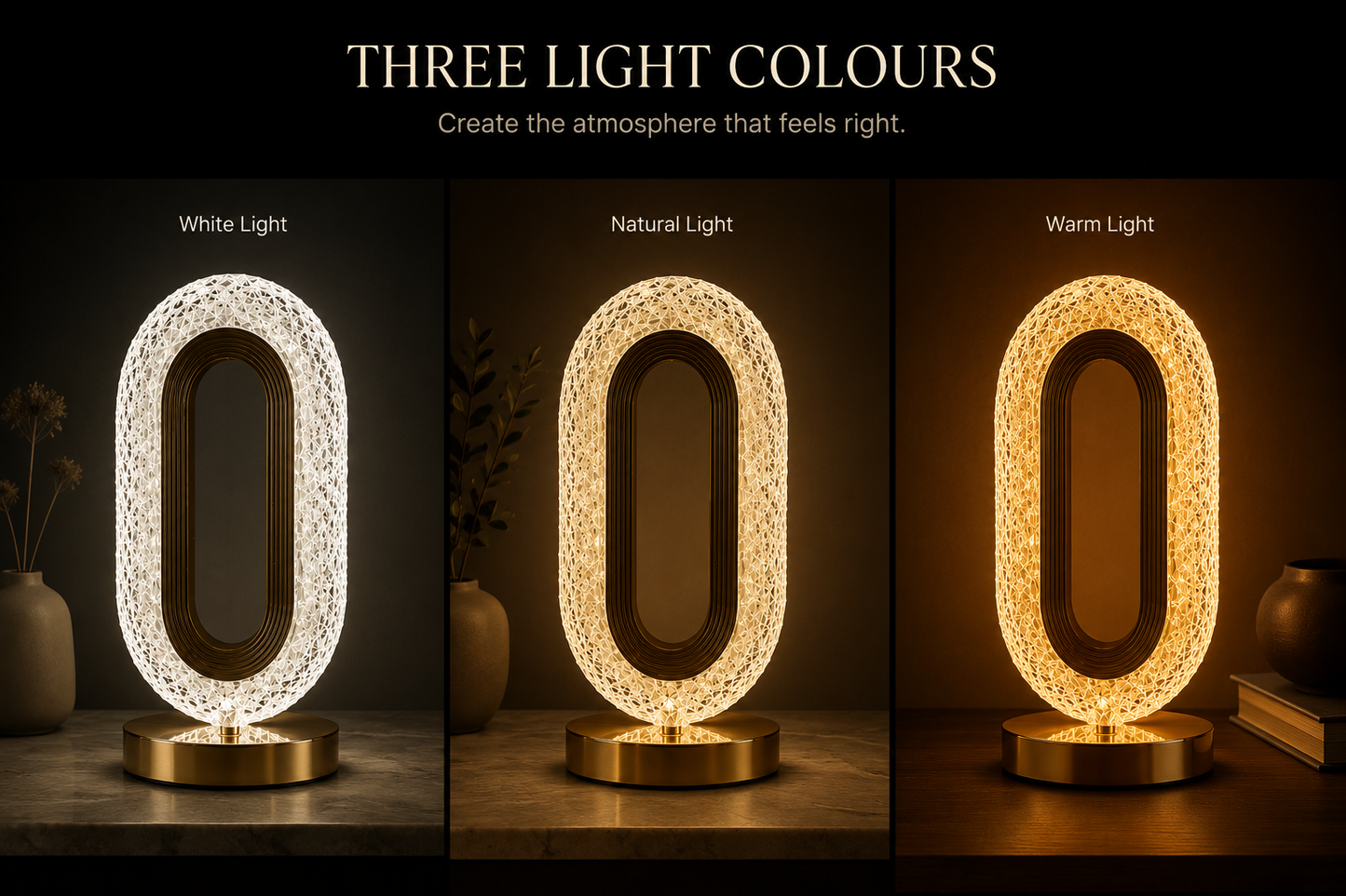 Luxora Aureon™ | Rechargeable Ambient Lamp