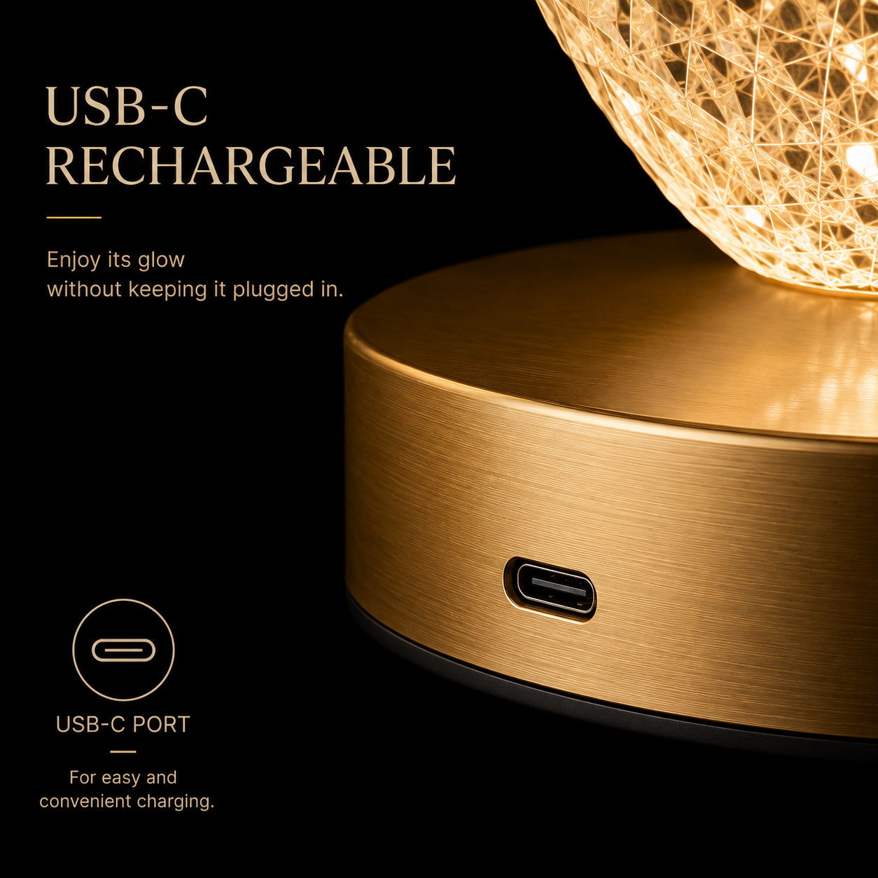 Luxora Aureon™ | Rechargeable Ambient Lamp